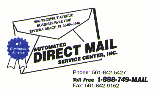 Automated Direct Mail Service
Center